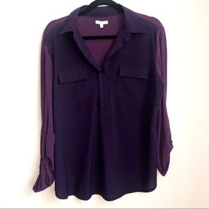 Under Skies Contrast Blouse